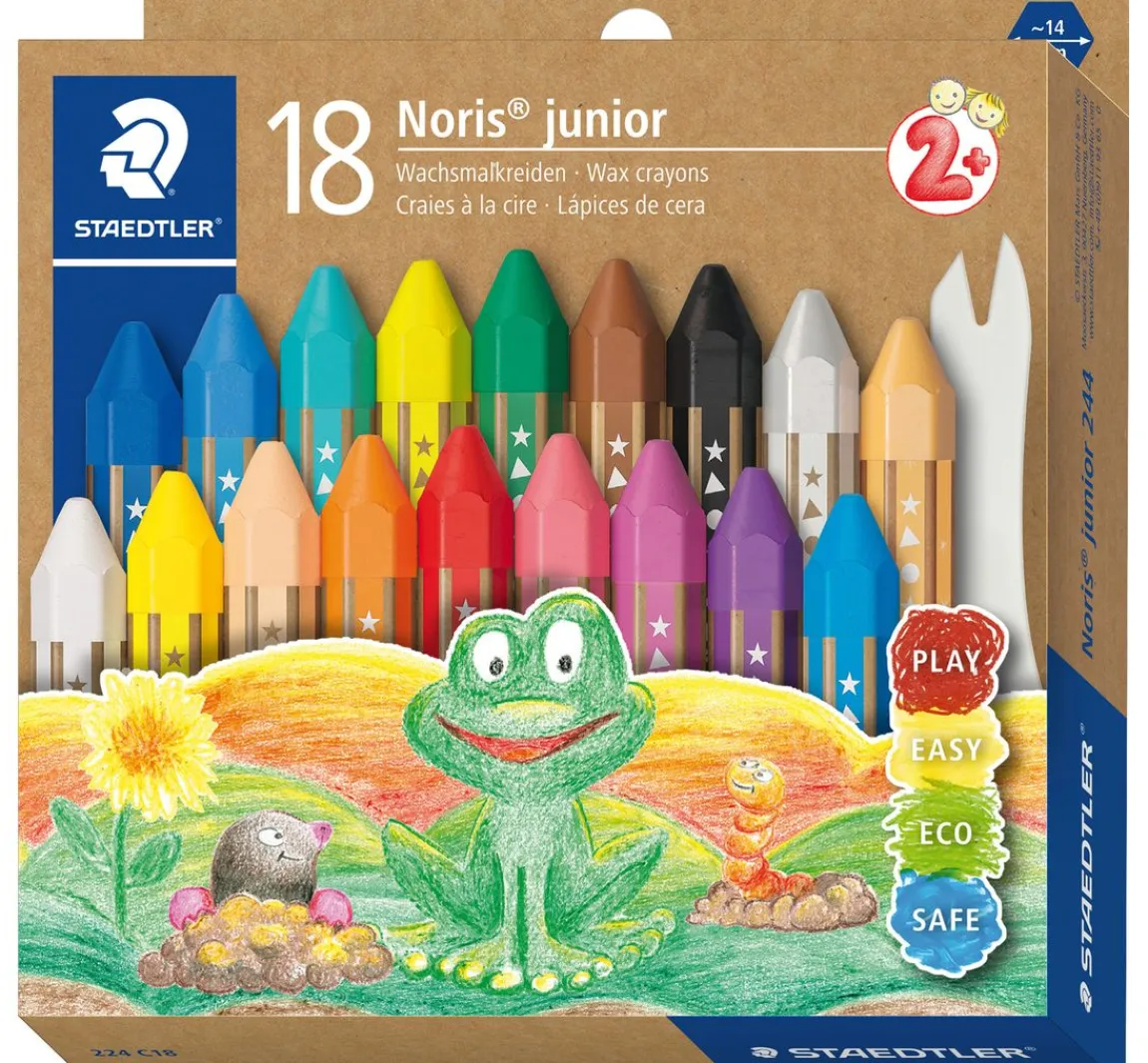 New STAEDTLER Noris junior Wachsmalkreide