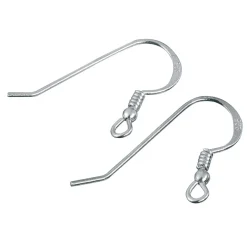 Discount PRACHT Ohrhaken mit Feder, 925er Sterling-Silber