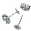 Discount PRACHT Ohrstecker mit Platte, 925er Sterling-Silber, 2 Stück