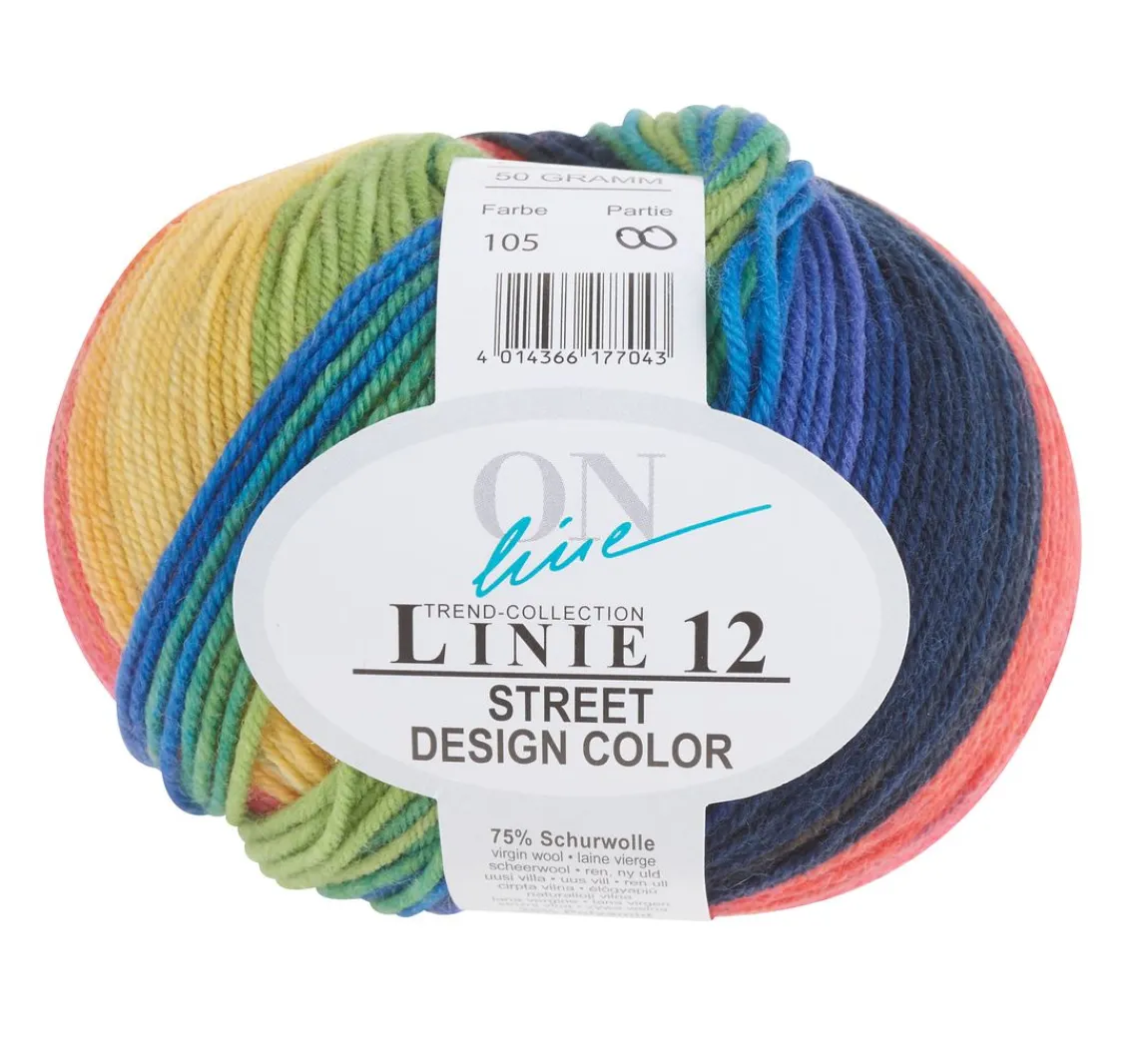 Discount ONline Wolle Street Design Color, Linie 12