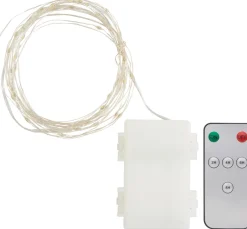 Online ohne Marke Outdoor Micro-LED-Lichterkette, mit Fernbedienung, 50 LED