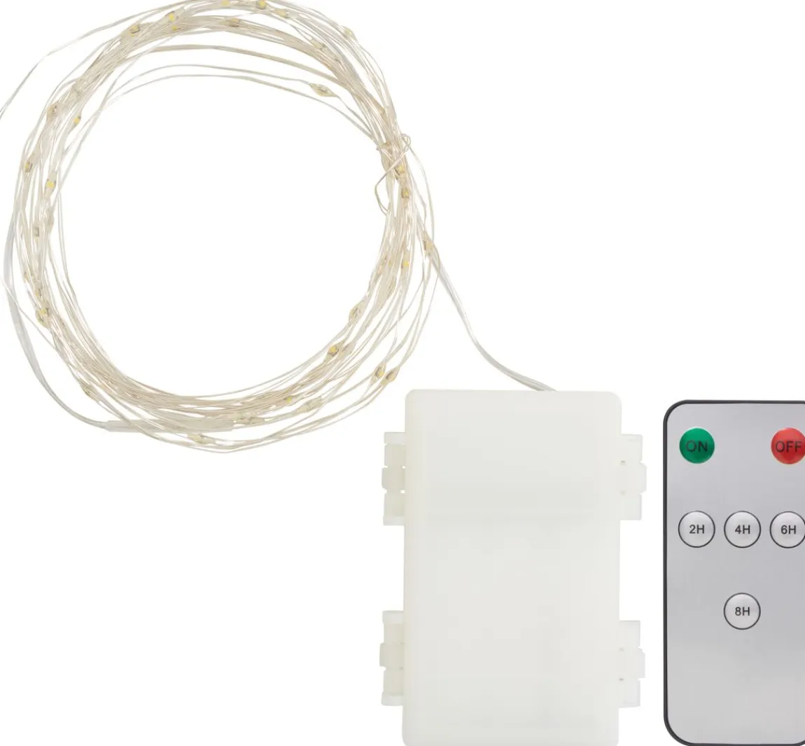 Online ohne Marke Outdoor Micro-LED-Lichterkette, mit Fernbedienung, 50 LED