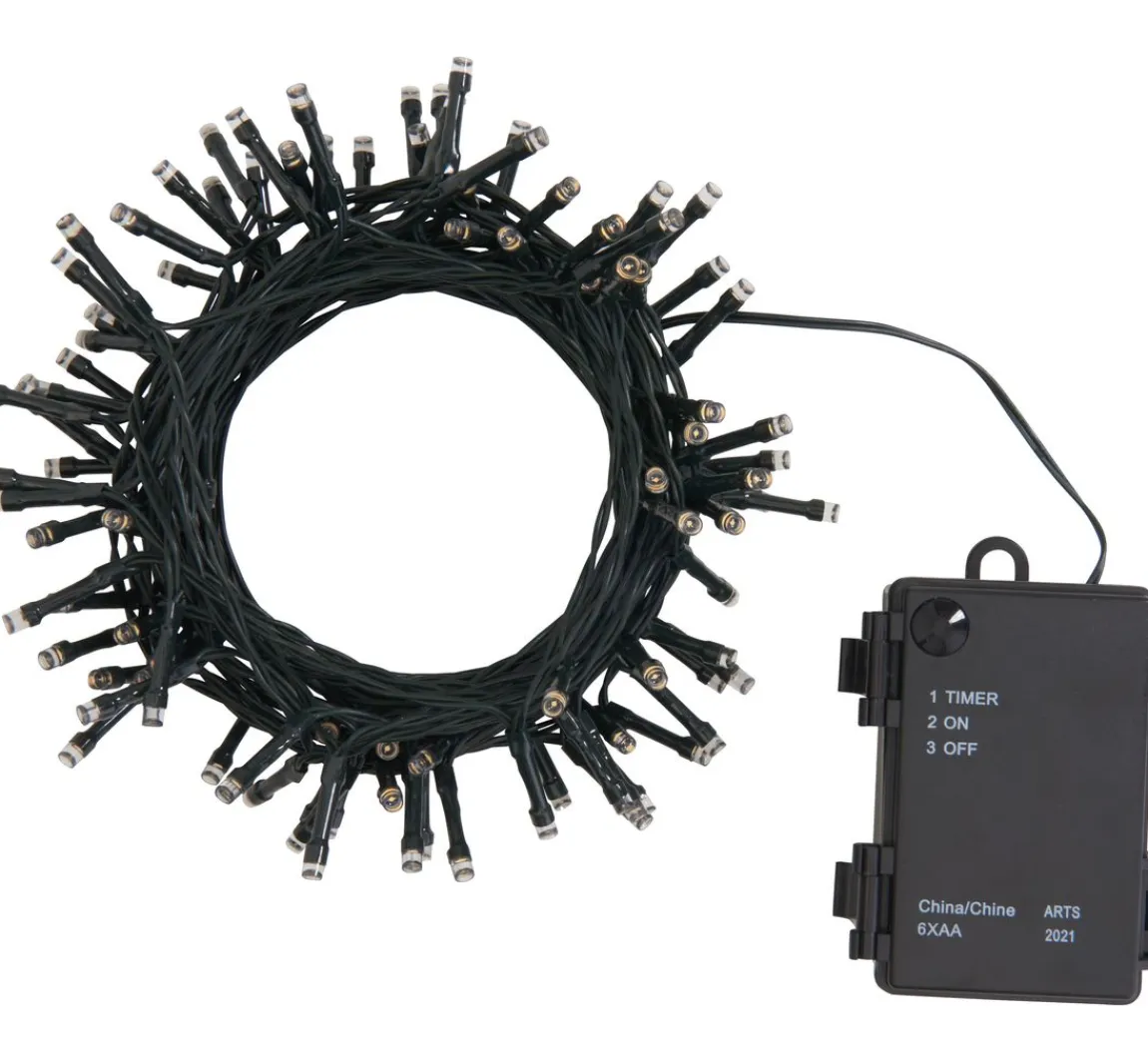 Clearance ohne Marke Outdoor Mini-LED-Lichterkette, 10 m, Grün, 100 LEDs