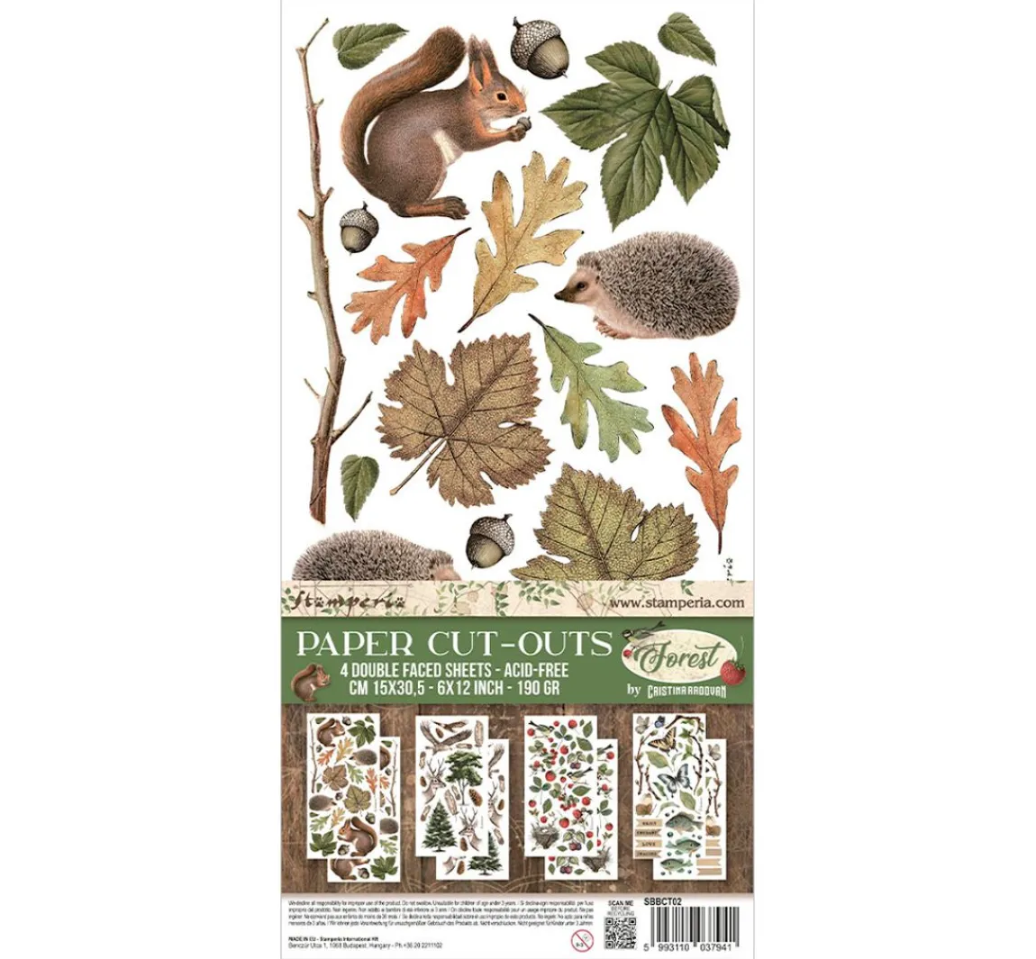 Clearance Stamperia Paper Cut-Outs "Forest"