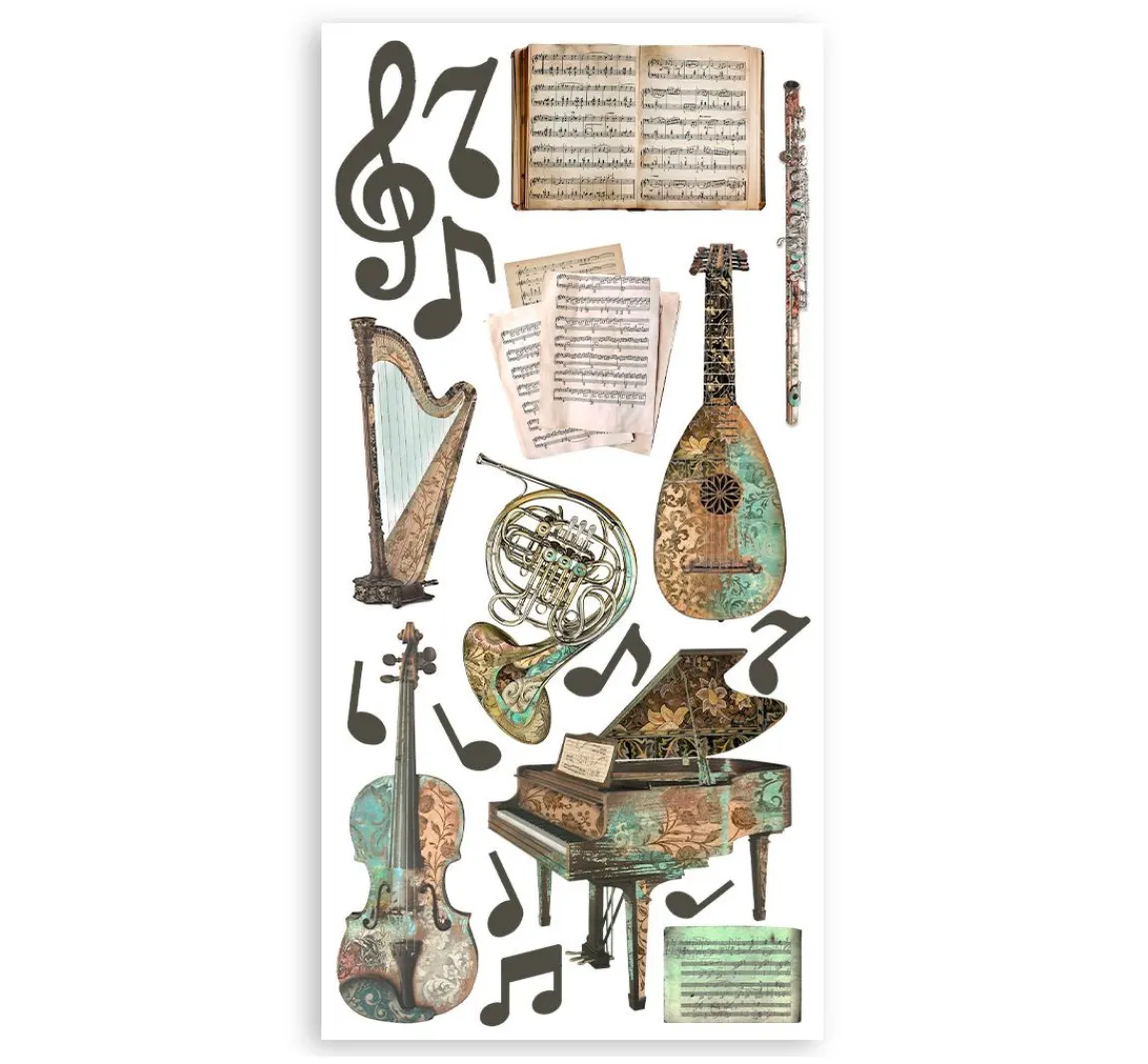 New Stamperia Paper Cut-Outs "Music"