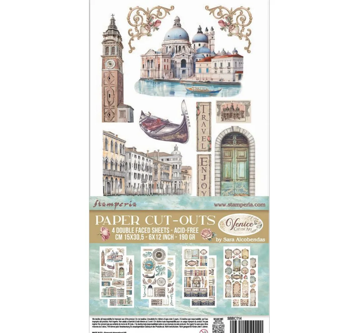 Outlet Stamperia Paper Cut-Outs "Venice"