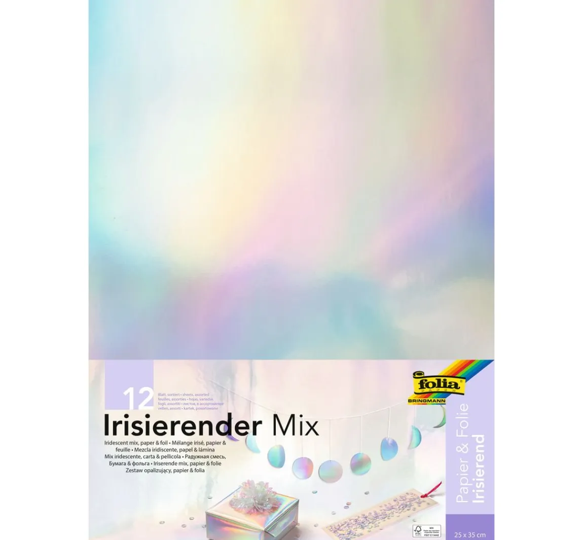 New folia Papier- und Folienmix "Irisierend"