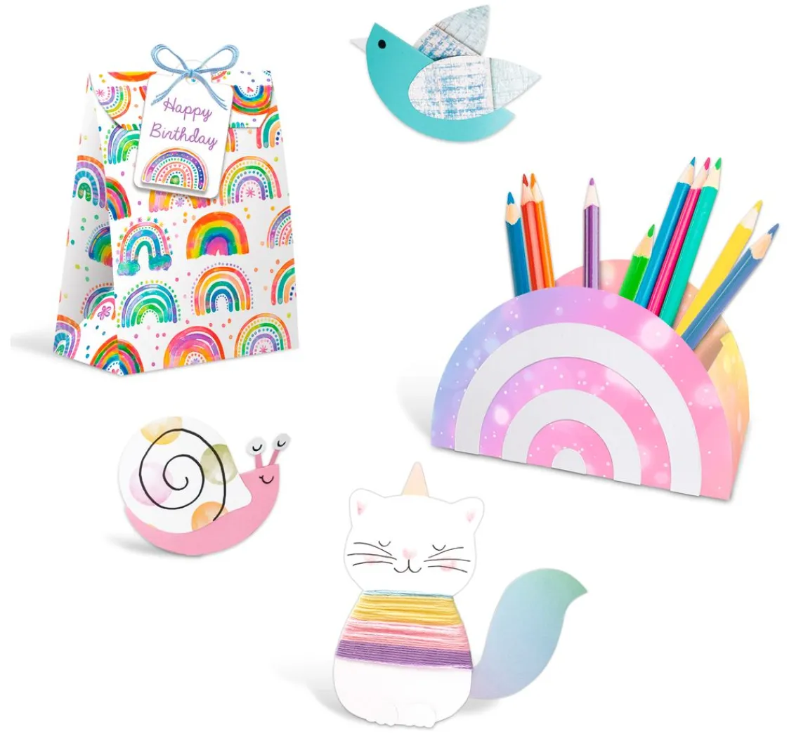 Outlet URSUS Papier-Bastelset "Cute Rainbow"