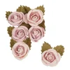 Outlet Artemio Papierblumen "Rosé", 6er-Set