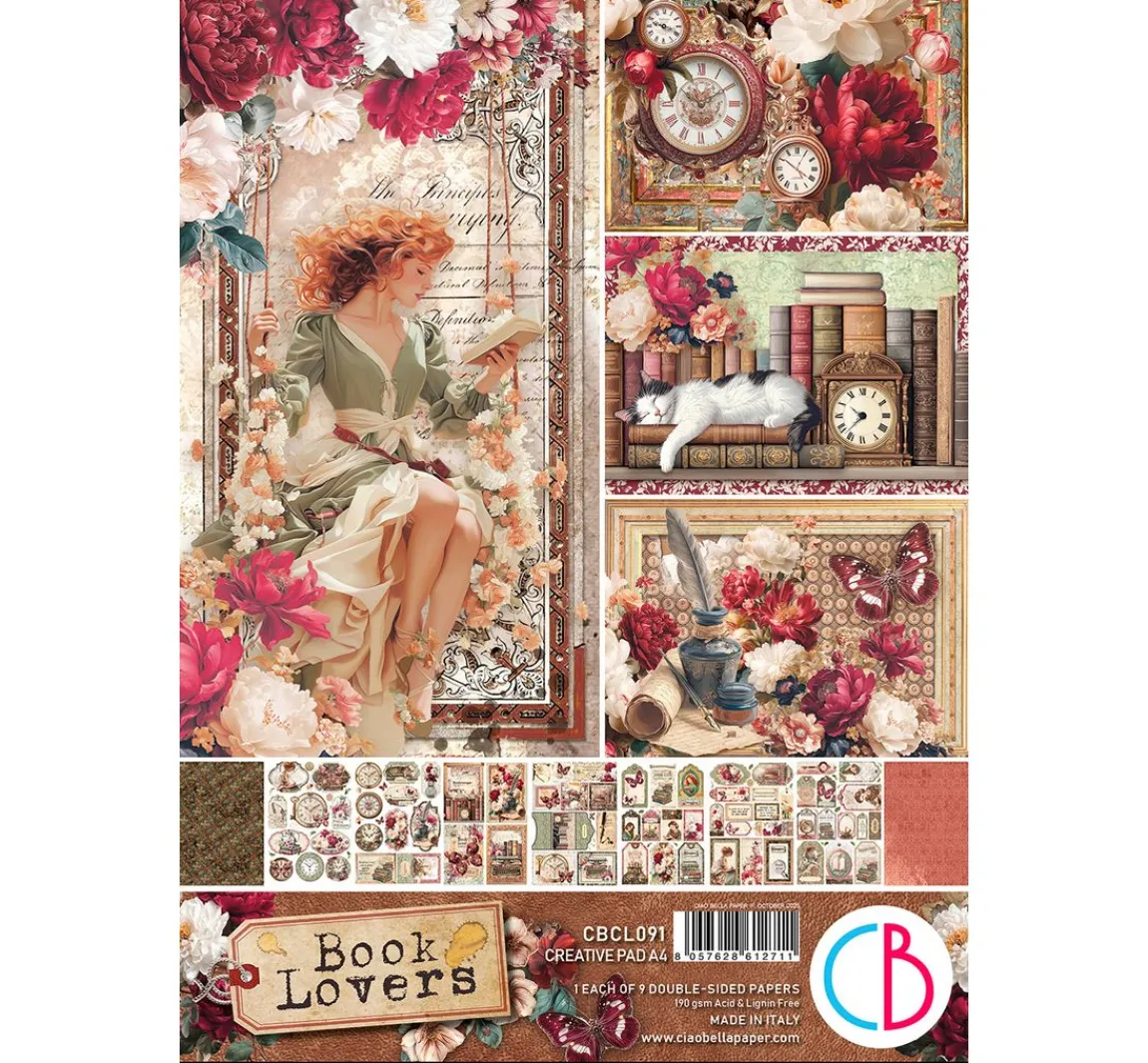 Clearance Ciao Bella Papier-Set "Book Lovers"