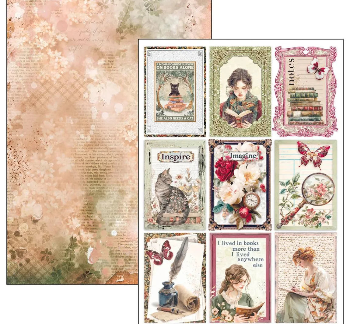 Clearance Ciao Bella Papier-Set "Book Lovers"