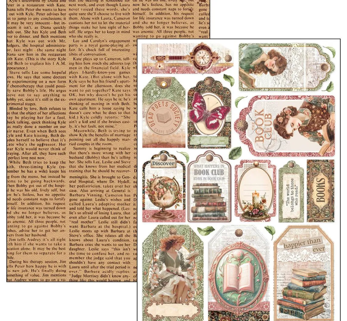 Clearance Ciao Bella Papier-Set "Book Lovers"