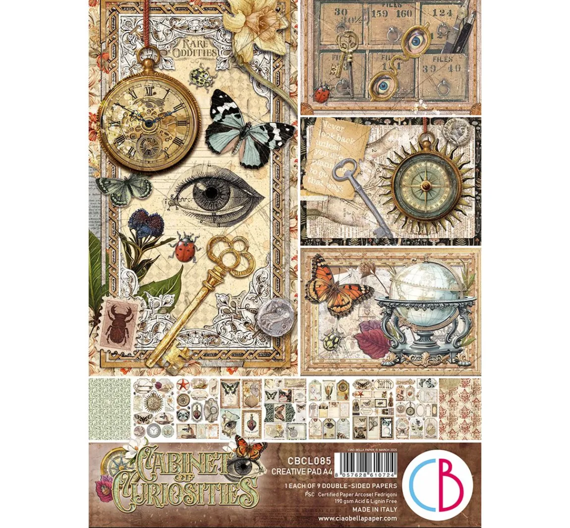 Clearance Ciao Bella Papier-Set "Cabinet of Curiosities"