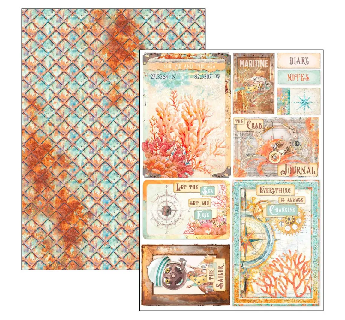 Online Ciao Bella Papier-Set "Coral Reef"