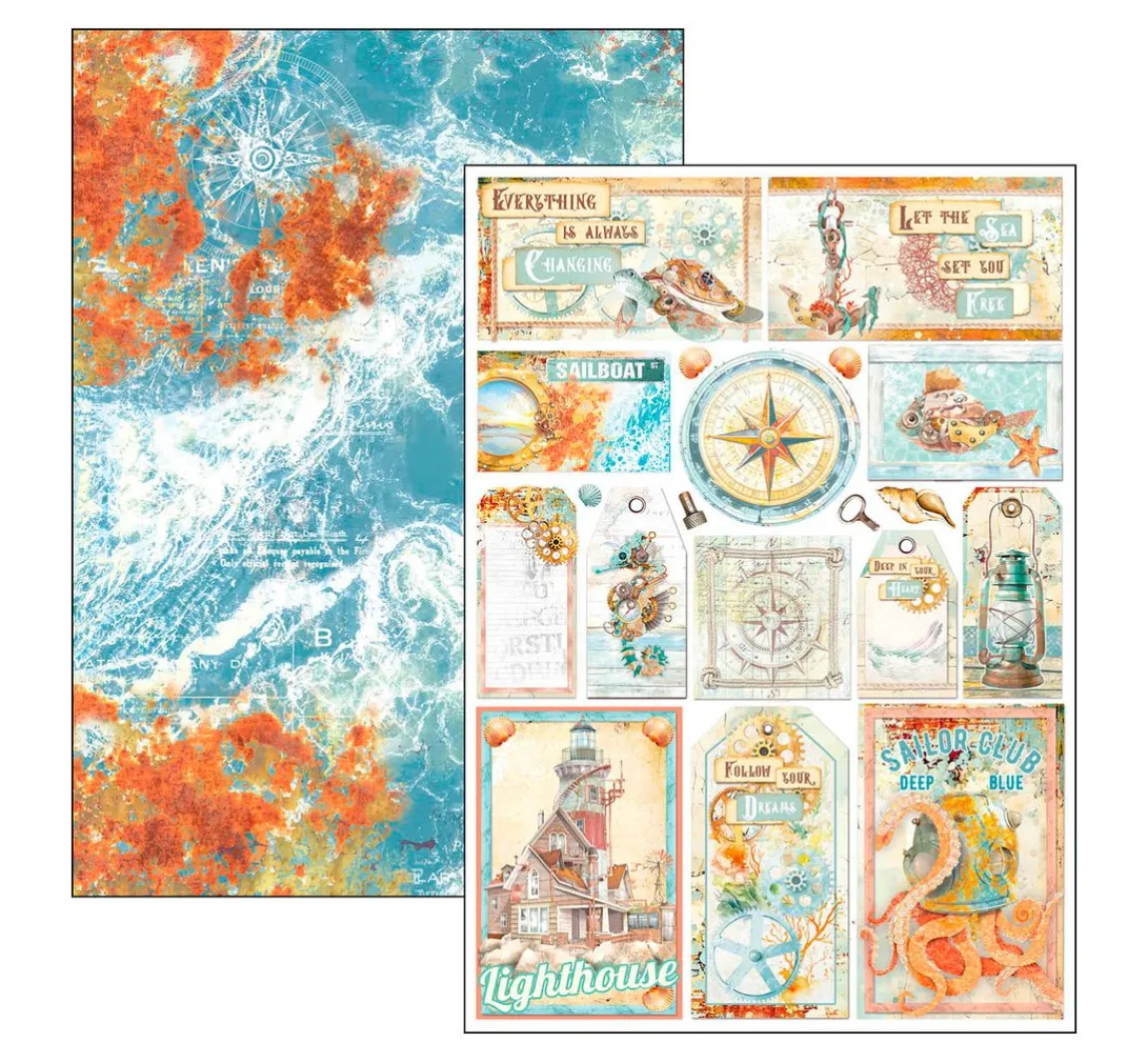 Online Ciao Bella Papier-Set "Coral Reef"