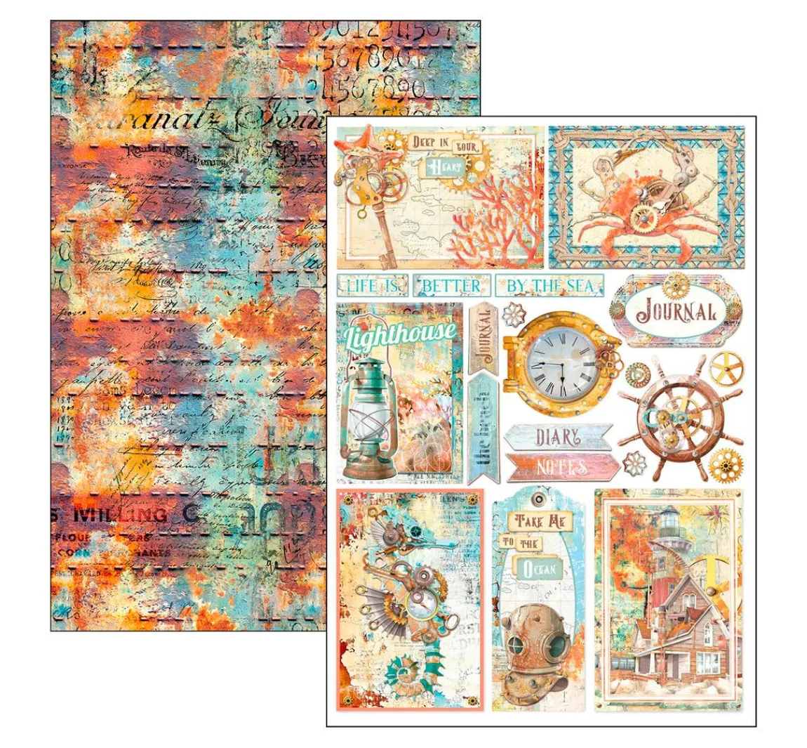 Online Ciao Bella Papier-Set "Coral Reef"