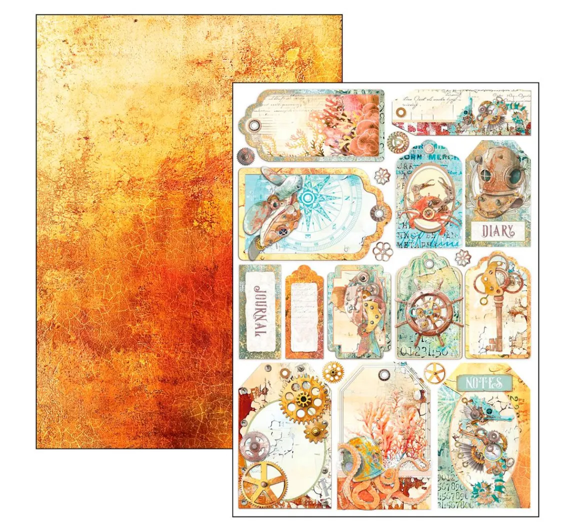 Online Ciao Bella Papier-Set "Coral Reef"