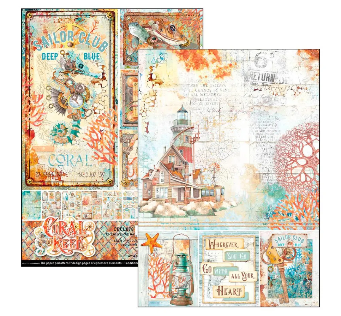 Online Ciao Bella Papier-Set "Coral Reef"