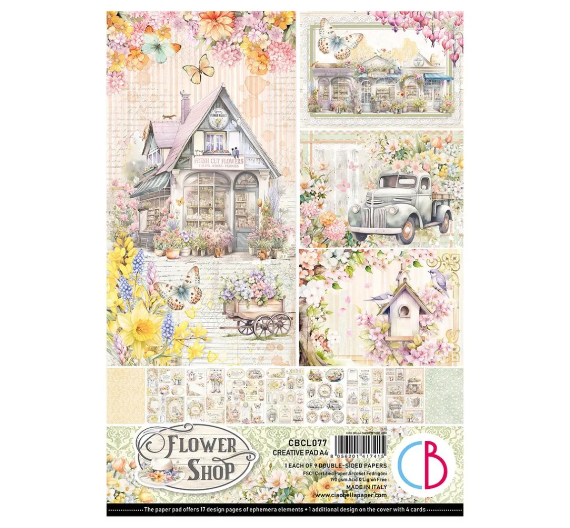 Outlet Ciao Bella Papier-Set "Flower Shop"