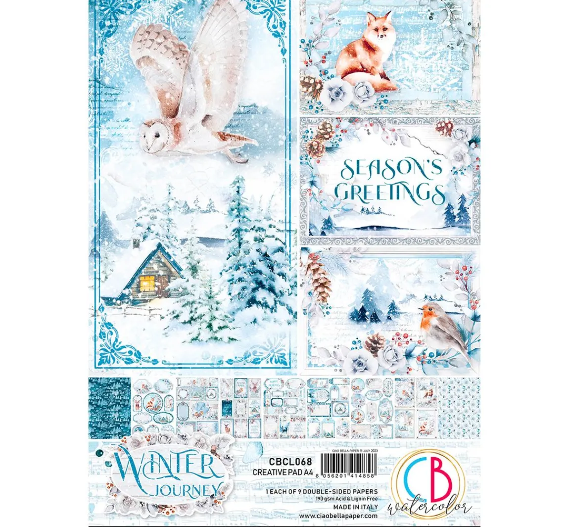 New Ciao Bella Papier-Set "Winter Journey"