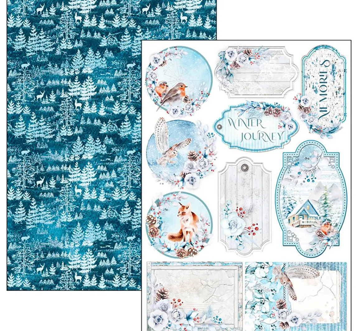 New Ciao Bella Papier-Set "Winter Journey"