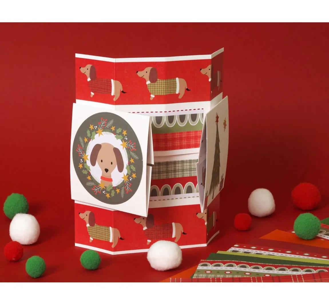 Discount Artemio Papier-Set "Woofy Christmas"