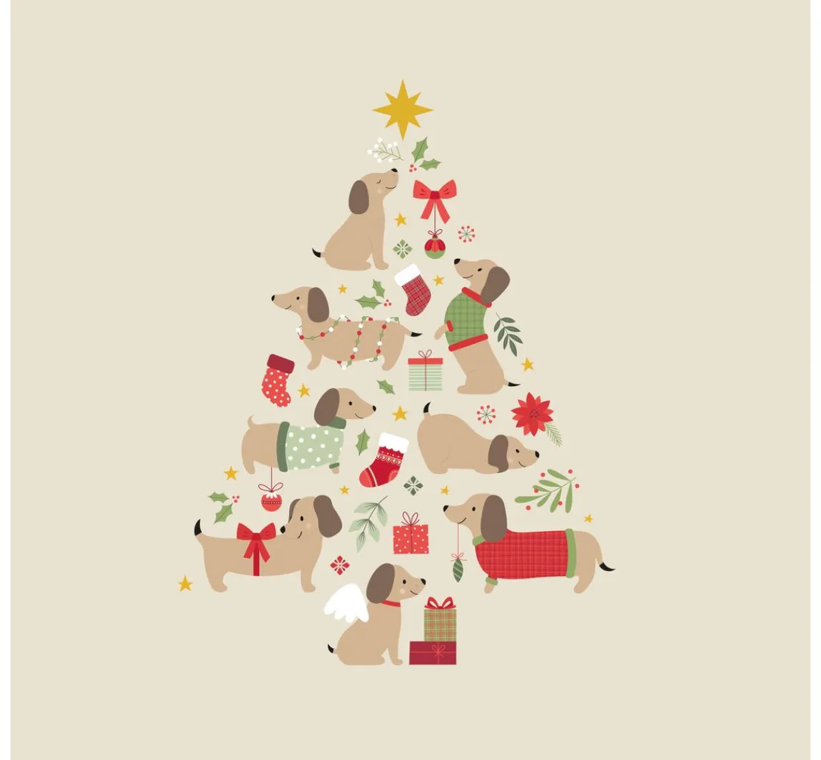 Discount Artemio Papier-Set "Woofy Christmas"