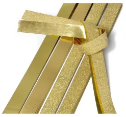 Gebrüder Bertels Papierstreifen "Glitter, gold", 15mm