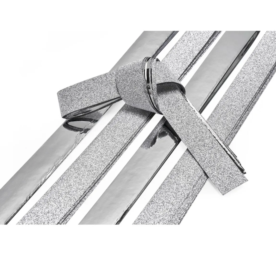Online Gebrüder Bertels Papierstreifen "Glitter, silber", 15 mm