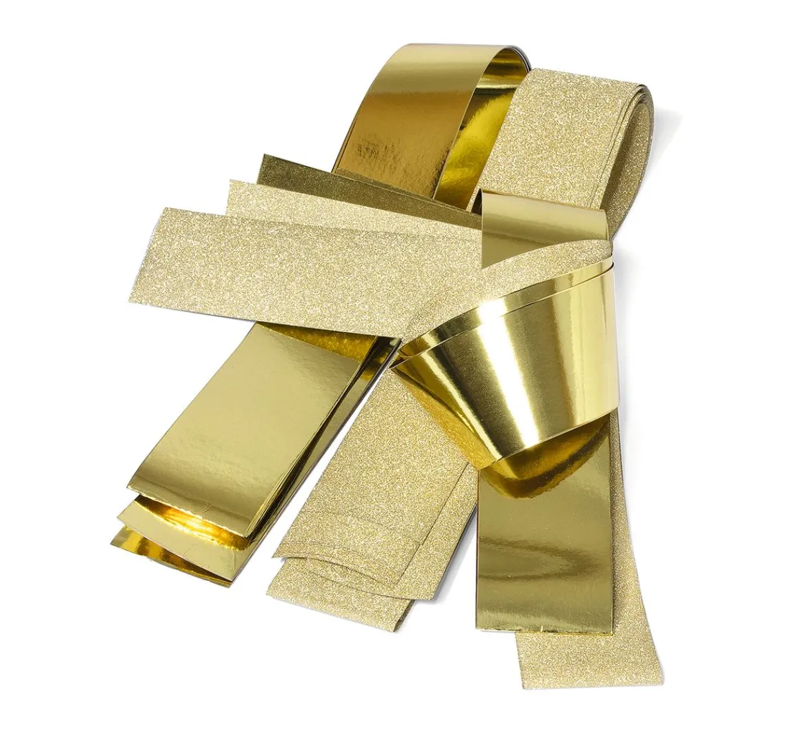 Hot Gebrüder Bertels Papierstreifen glänzend "Glitter, gold", 50mm