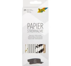 Online folia Papierstrohhalme, 25 Stück