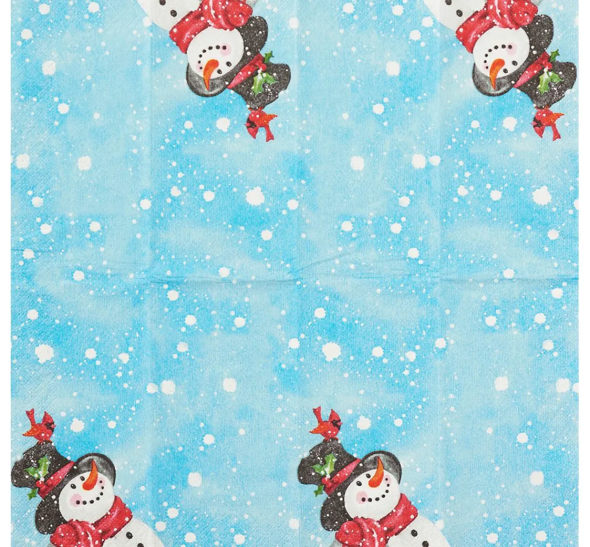 Best Paper+Design Papiertaschentücher "Happy Snowman"