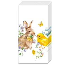 IHR Papiertaschentücher "Hase & Küken"