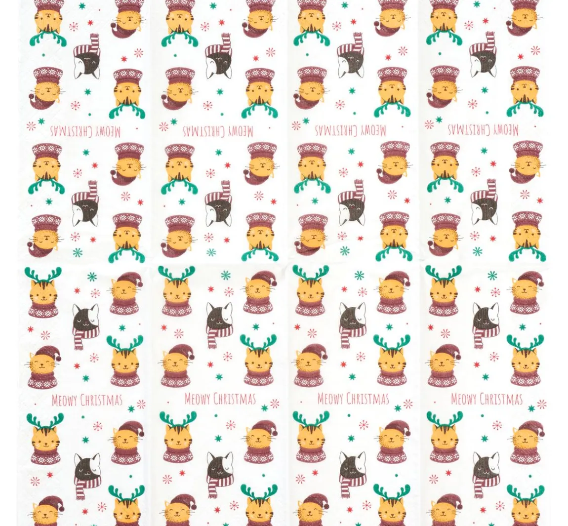 New Paper+Design Papiertaschentücher "Meowy Xmas"