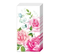 New IHR Papiertaschentücher "Rosen"