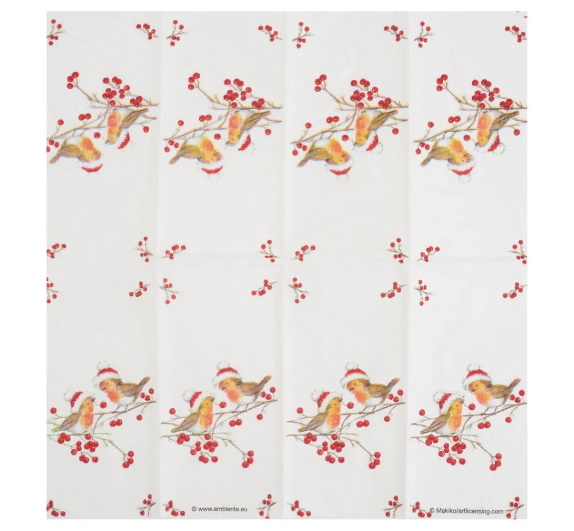 Sale Ambiente Papiertaschentücher "X-Mas Robin"