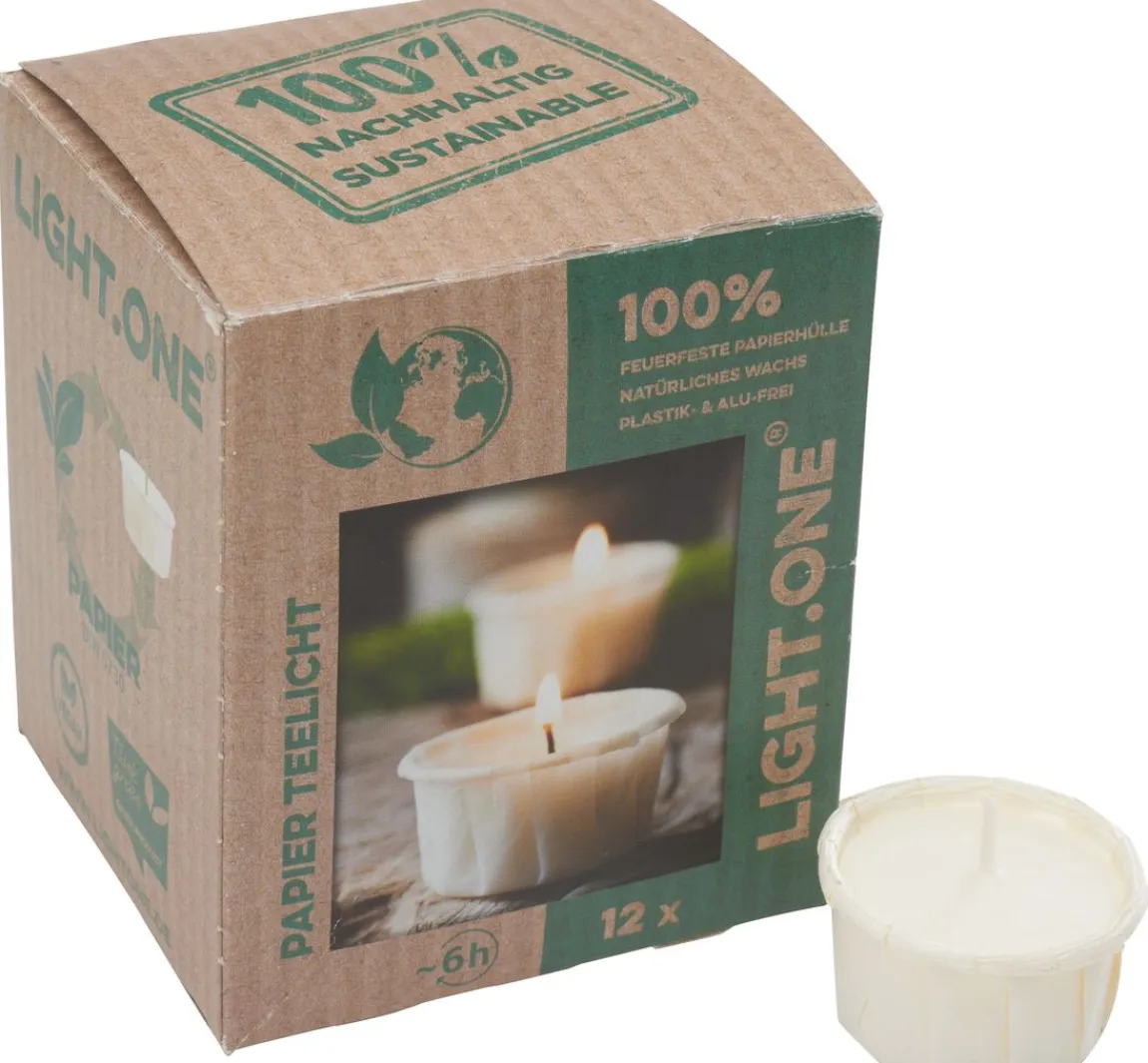 New Wenzel Papier-Teelichter "LIGHT.ONE"
