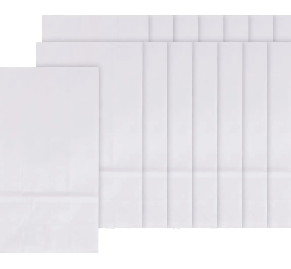 folia Papiertüten, Blockboden, weiß