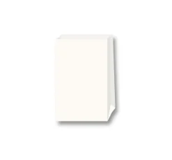 folia Papiertüten, Blockboden, weiß