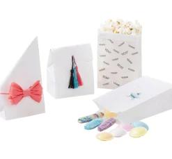 folia Papiertüten, Blockboden, weiß