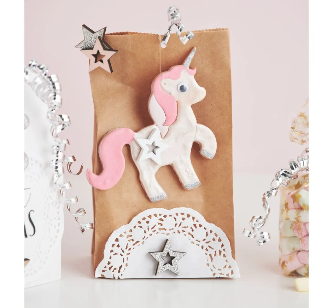 Discount folia Papiertüten mit Blockboden aus Kraftpapier, 15 Stück