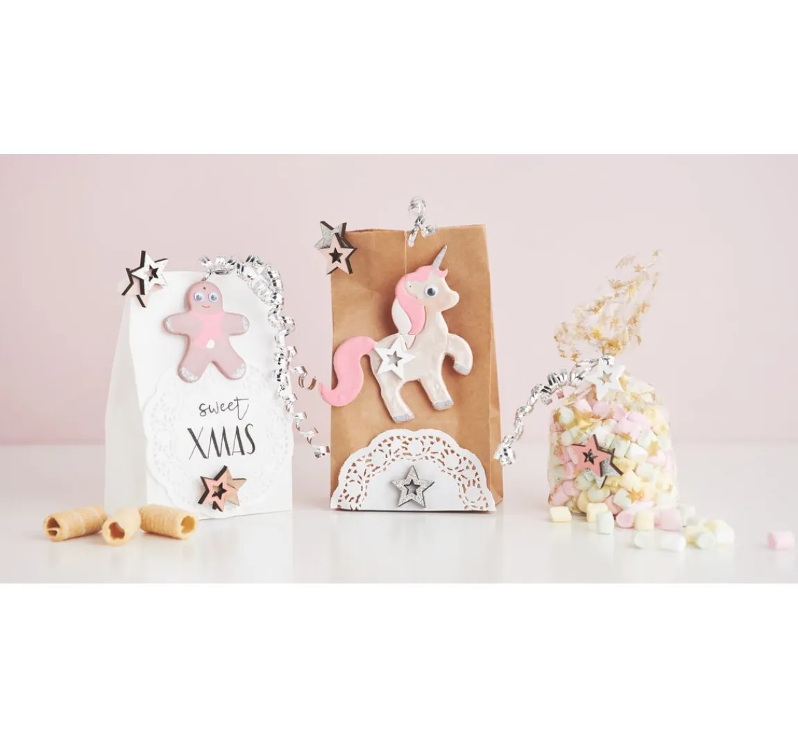 Discount folia Papiertüten mit Blockboden aus Kraftpapier, 15 Stück