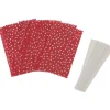 Outlet Rico Design Papiertüten Sterne-Set, klein, Punkte Rot