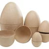 New décopatch Pappmaché-Eier, teilbar, 5-er Set