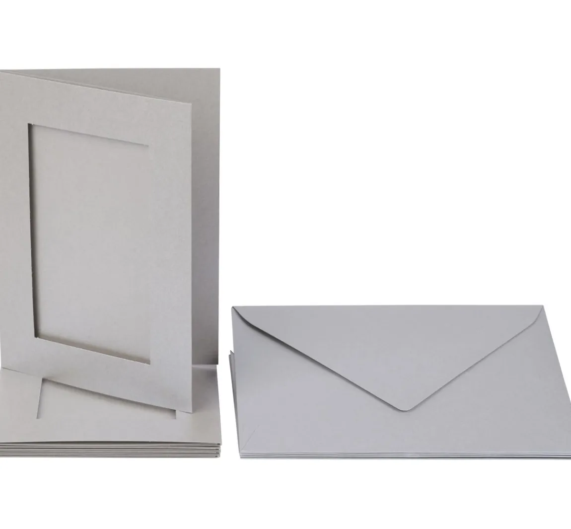 Online folia Passepartoutkarten "Rechteck", DIN A6, 220g/m², 10-tlg.