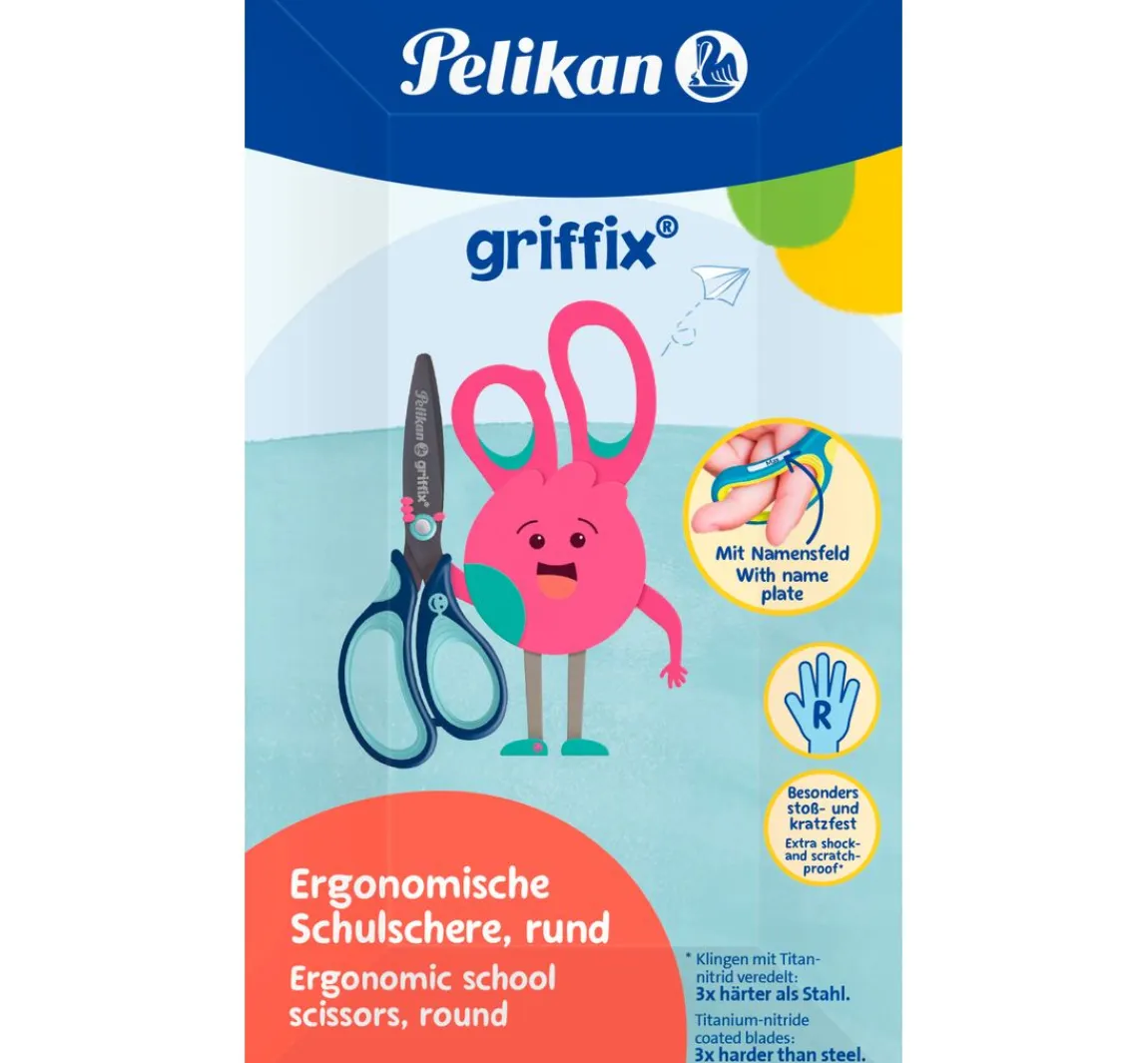 Discount Pelikan Schulschere "Griffix", Rund