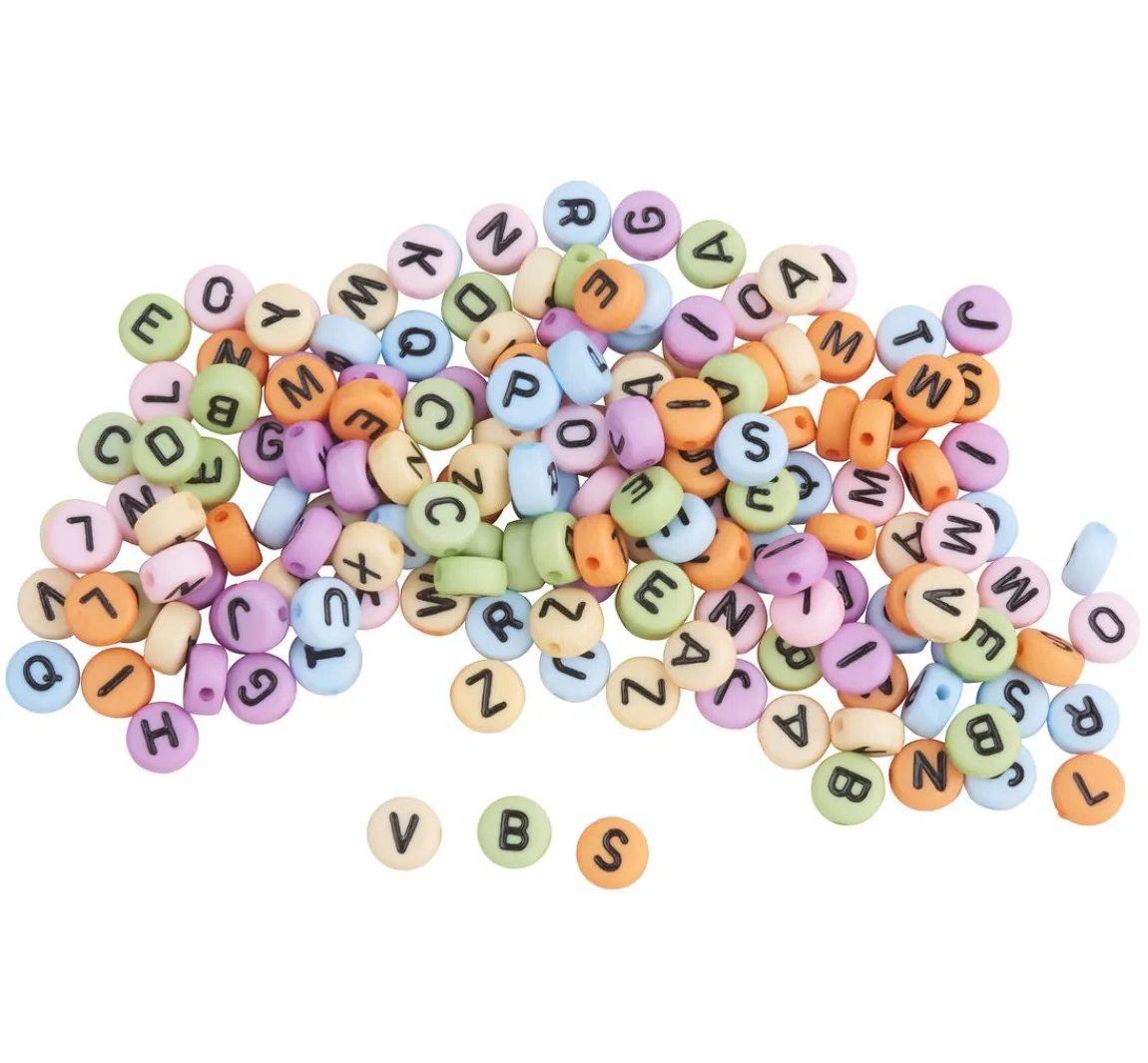 Clearance Rico Design Perlen-Buchstaben Set, Rund