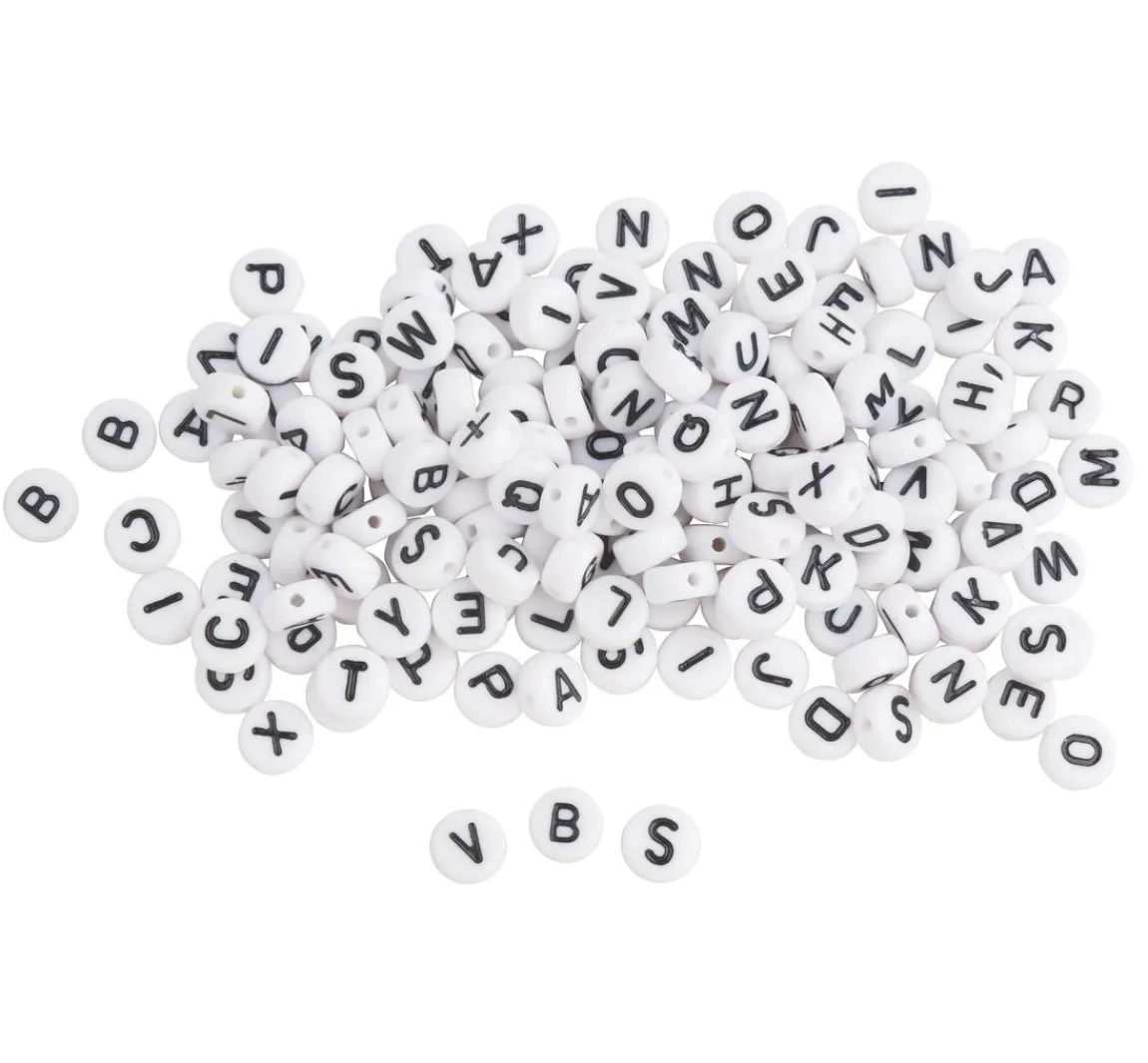 Clearance Rico Design Perlen-Buchstaben Set, Rund