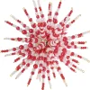 Clearance Zauberperle Perlenstern-Komplettset "Red & White"