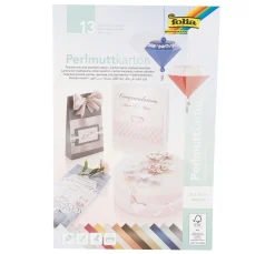 Outlet folia Perlmuttkarton, 13 Blatt